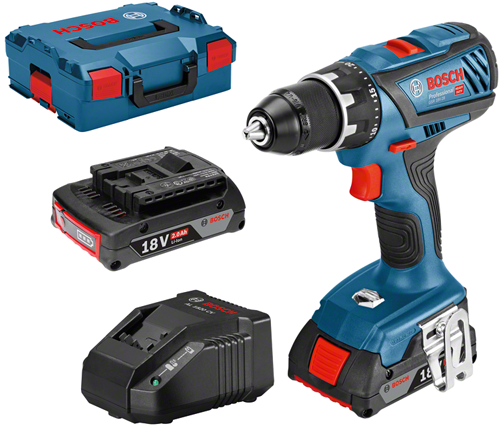 Bosch Blauw GSR 18V-28 Professional Accuboorschroevendraaier | 2.0Ah Li-Ion in L-Boxx - 06019H4102