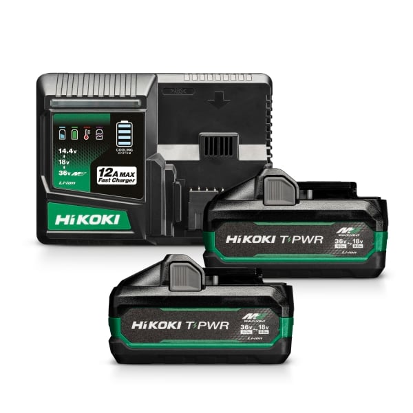 Hikoki BOOSTERPACK T2 | 1x 36V 4,0Ah en 1x 18V 8,0Ah + SNELLADER UC36YSL2 - UC36YSL2WAZ